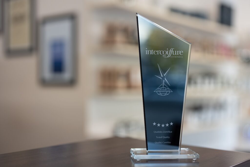 Intercoiffure auszeichnung für duo-perfecto friseur dresden